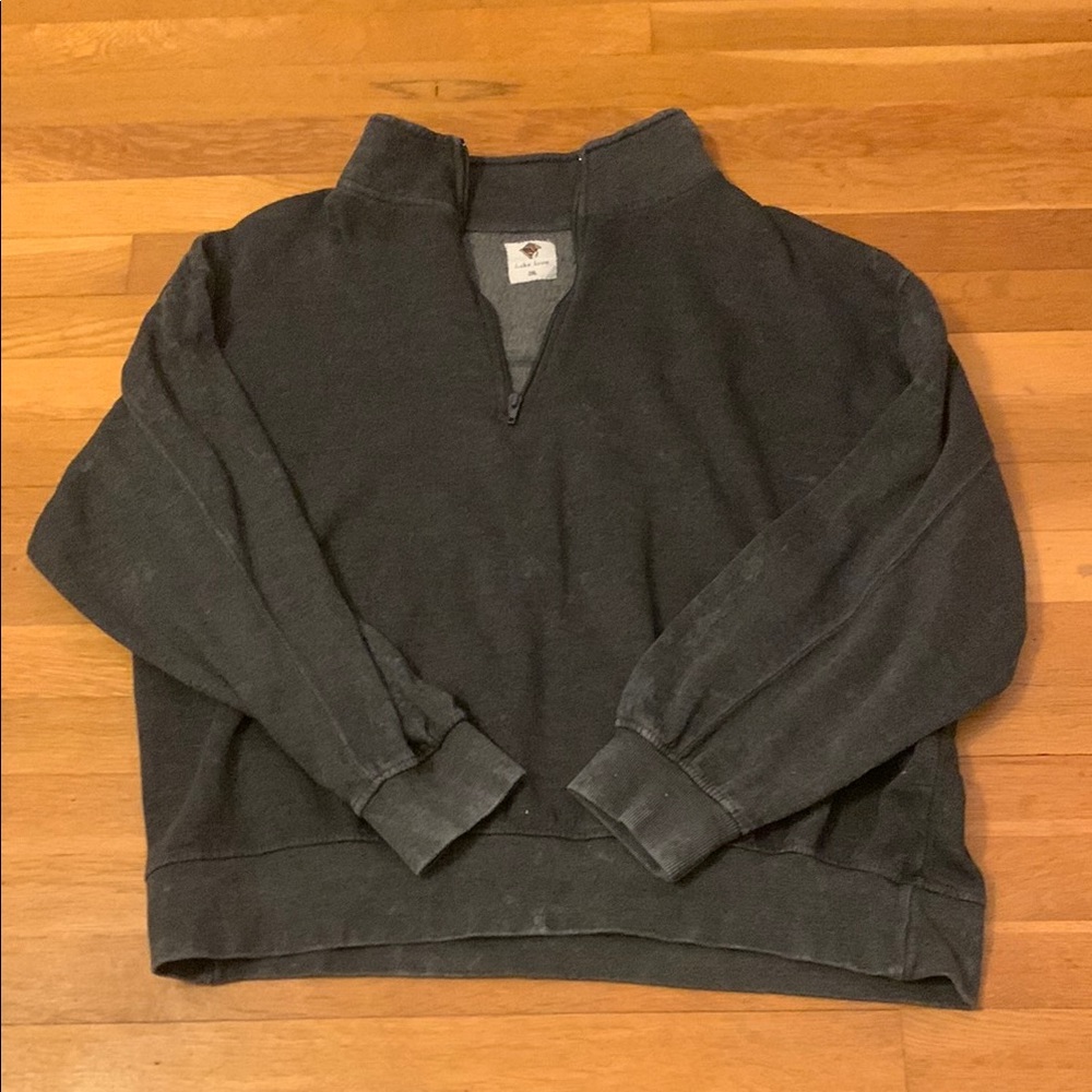 Cozy grey half zip
